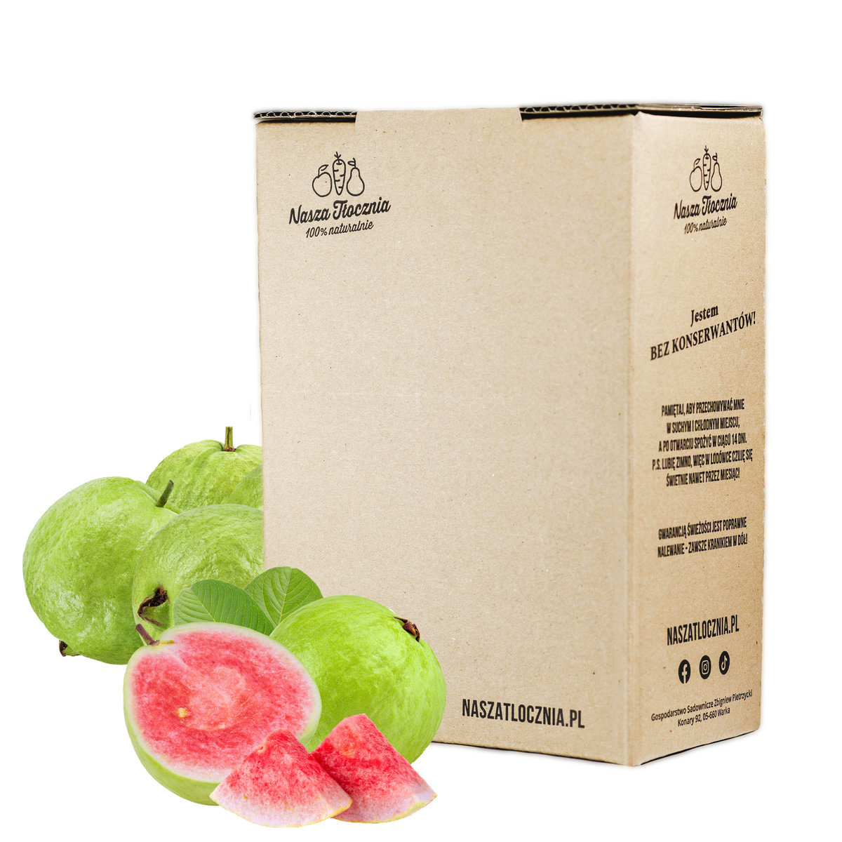 Sok z guavy Nasza Tłocznia GUAVA RÓŻOWA GRUSZKA 3L