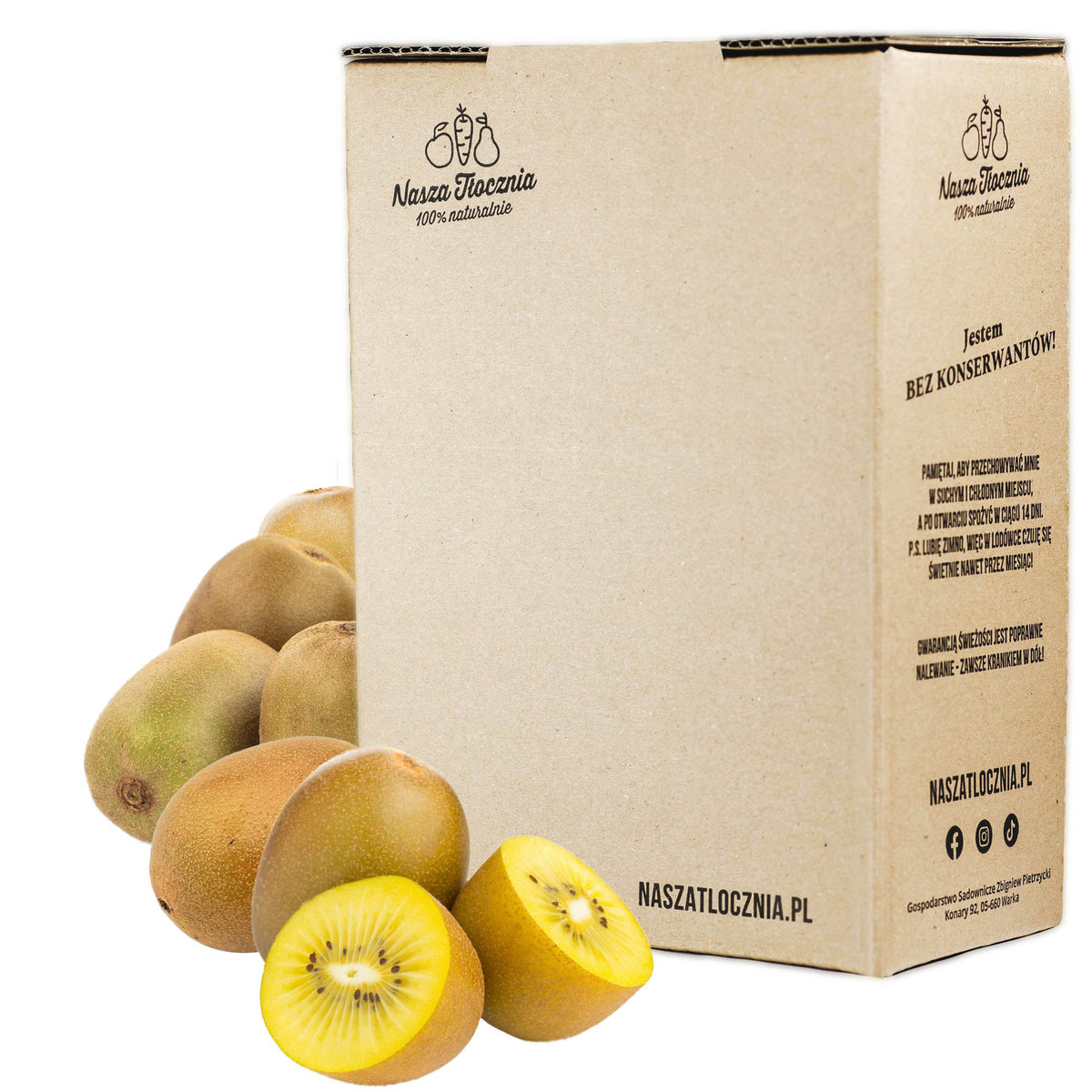 Sok Tłoczony 100% KIWI ZŁOTE ( kiwi gold ) bez cukru NFC Nasza Tłocznia 3L
