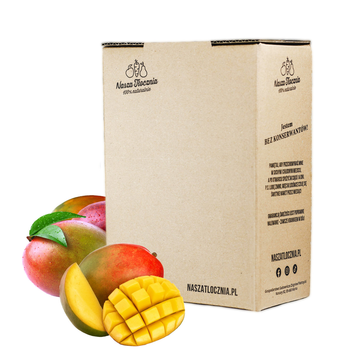 Sok Tłoczony 100% MANGO NFC Przecier Puree 3L