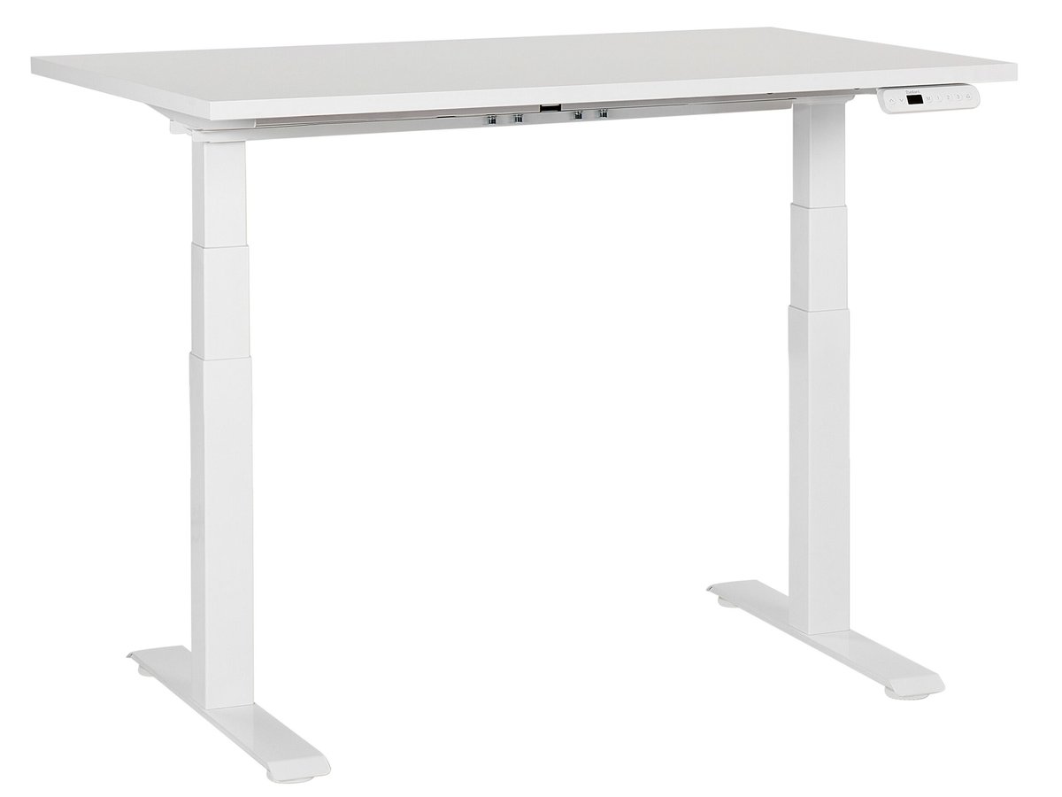 Фото - Офісний стіл Biurko regulowane elektrycznie 120 x 72 cm białe DESTIN III Lumarko!