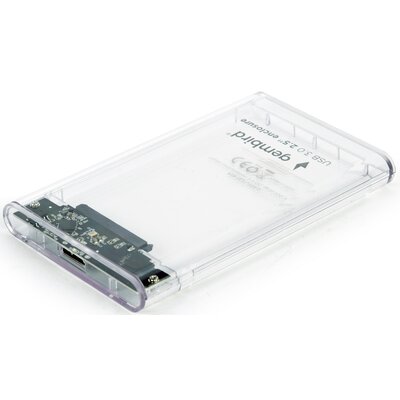 Gembird Obudowa na dysk GEMBIRD EE2-U3S9-6 (2.5&quot;; USB 3.0; Plastik; kolor przeźroczysty) EE2-U3S9-6