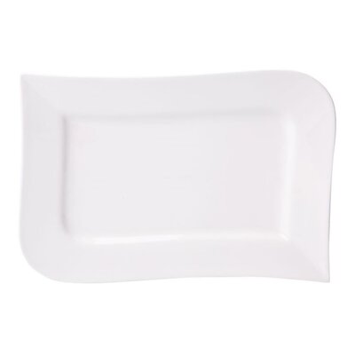 Półmisek AMBITION Fala 41 x 25.5 cm Biały