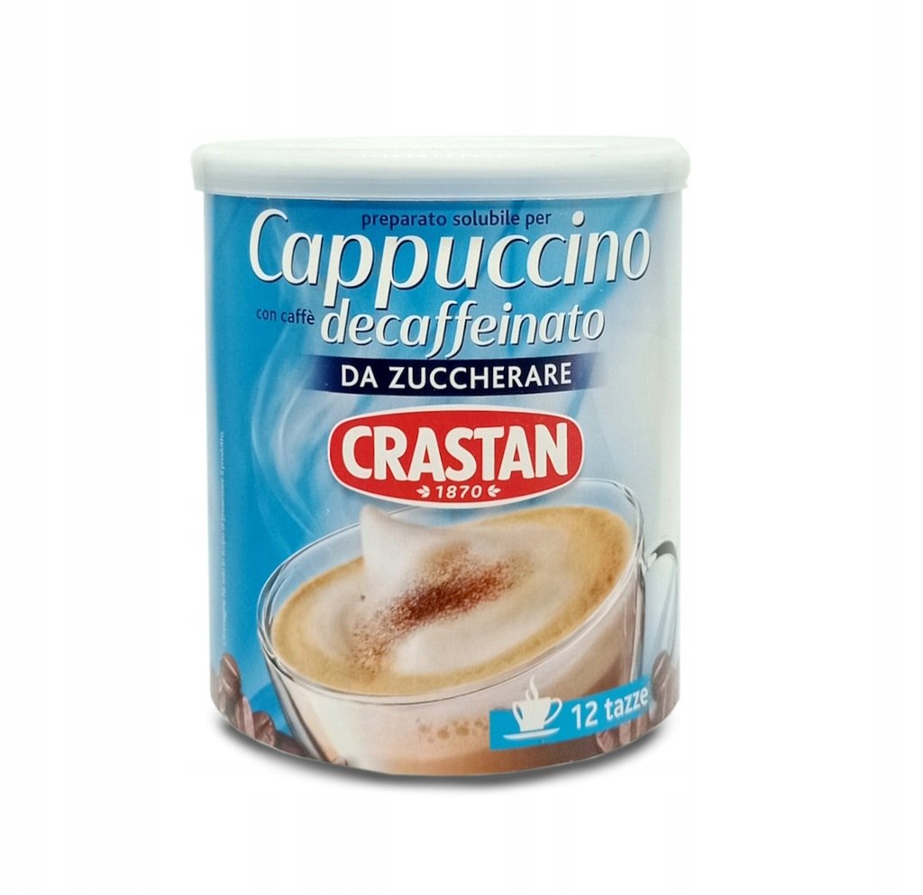 Crastan Cappuccino Decaffeinato Kawa rozpuszczalna bezkofeinowa Bez cukru