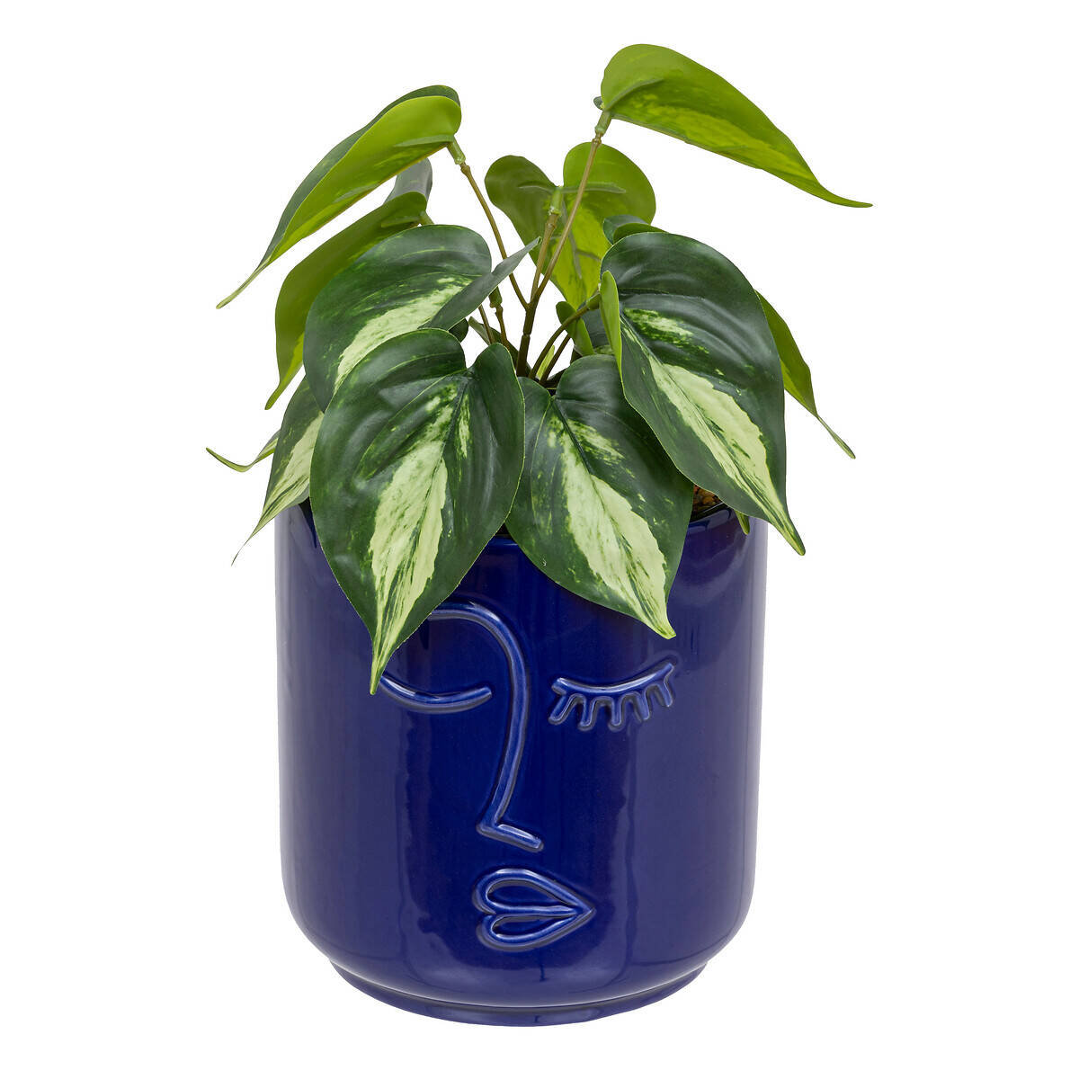 Sztuczna roślina epipremnum złociste SOLEYA w ceramicznej doniczce, 30 cm