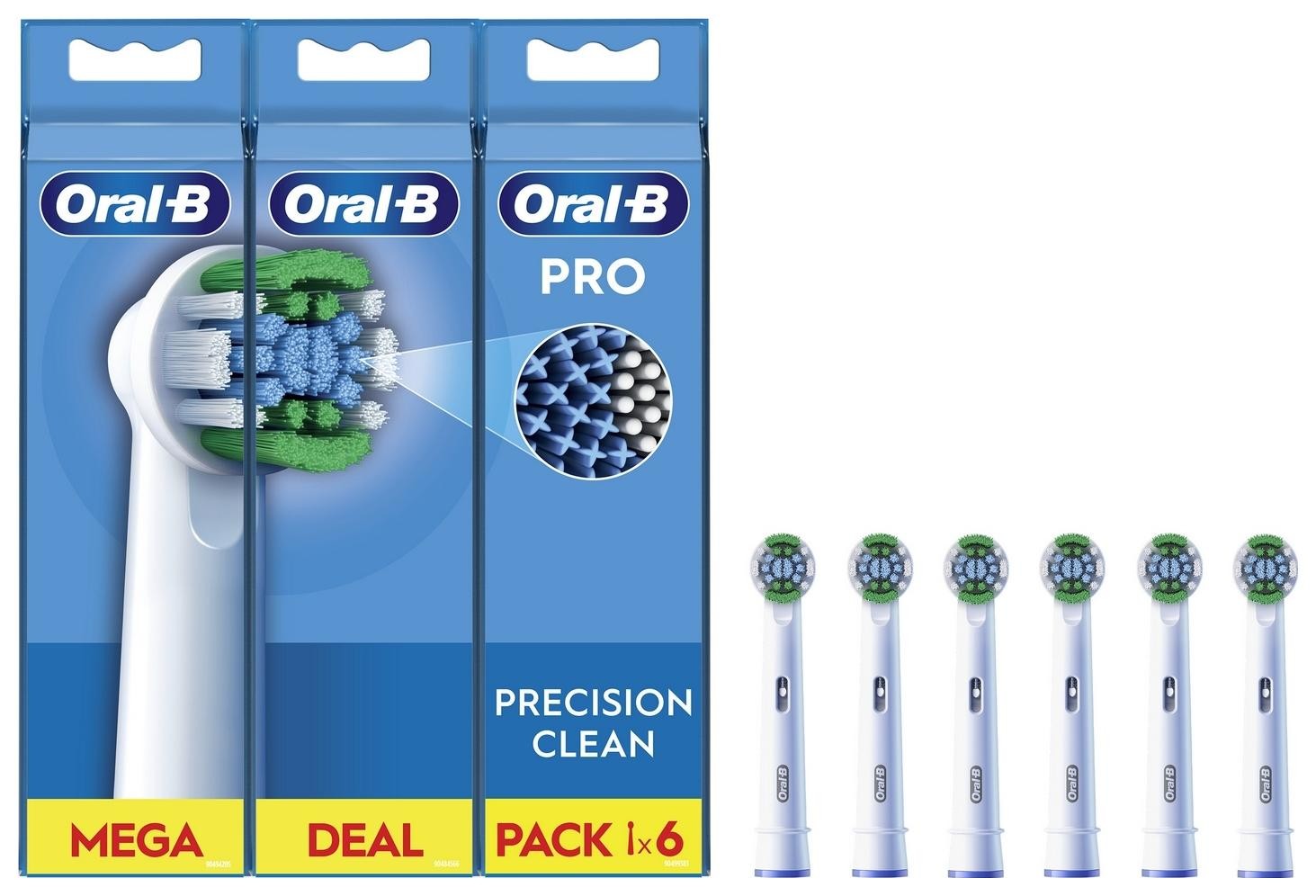 ORAL-B BRAUN końcówki do szczoteczki elektrycznej końcówki do szczoteczki elektrycznej Precision Clean 6szt. EB20-6 