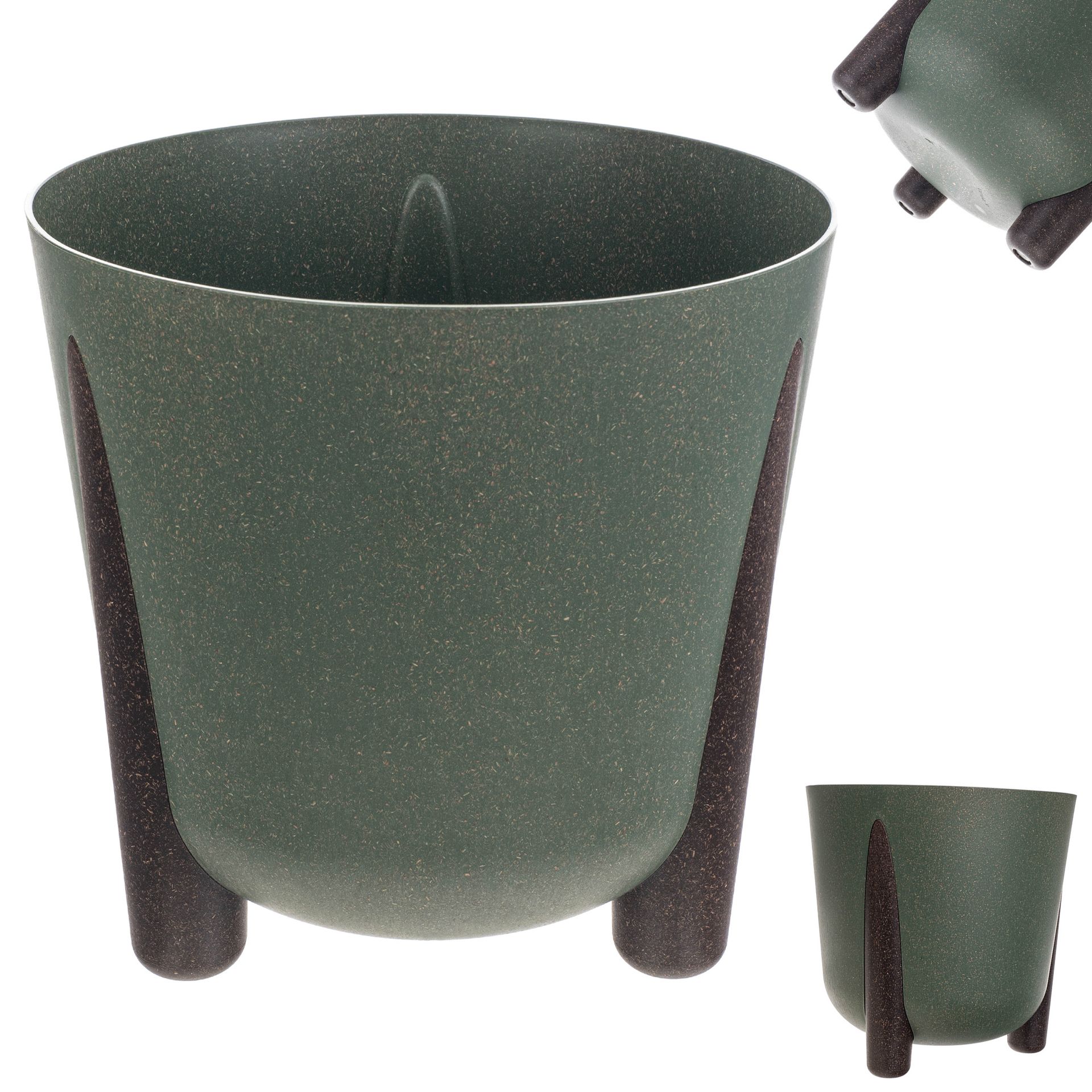 Doniczka osłonka Nauze 21cm zielona