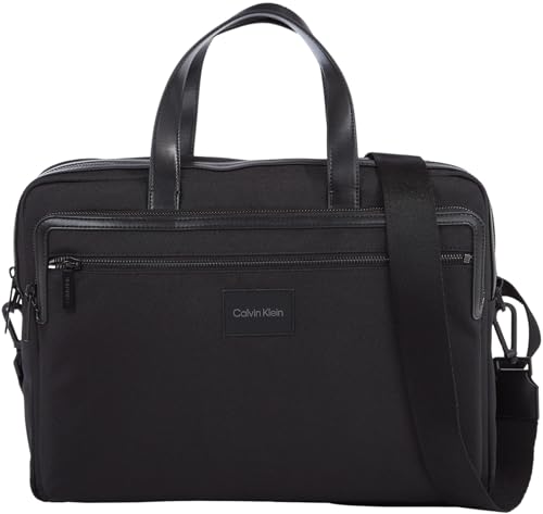 Calvin Klein Męska zdalna PRO Conv. torba na laptopa komputer, czarna Ck, jeden rozmiar, Ck czarny, Rozmiar Uniwersalny