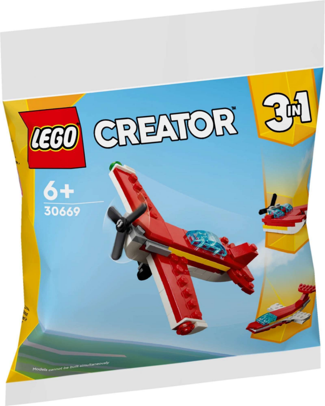 LEGO Creator 3w1 Kultowy czerwony samolot 30669
