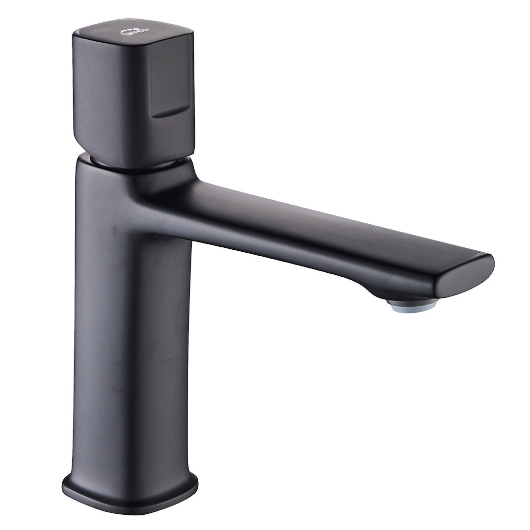 Bateria umywalkowa Laveo Tores czarna BVT_722D