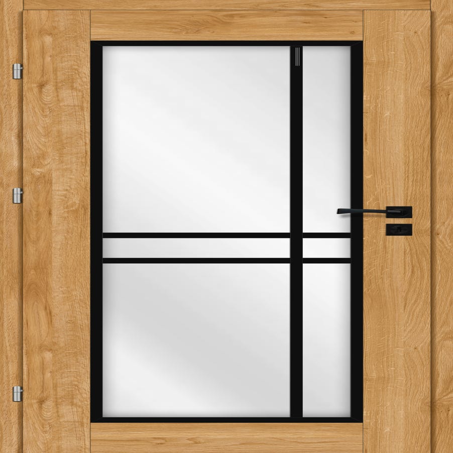 Drzwi wewnętrzne pokojowe Rimini dąb naturalny 90 lewe Voster 5905996605794