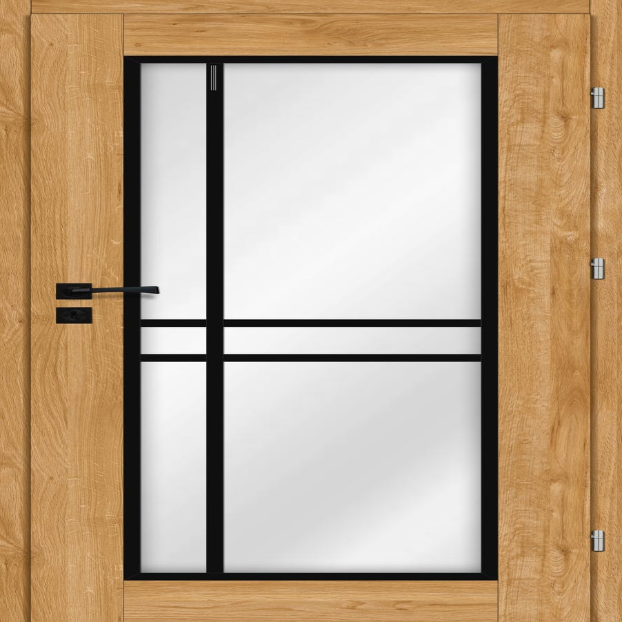 Drzwi wewnętrzne pokojowe Rimini dąb naturalny 90 prawe Voster 5905996605800