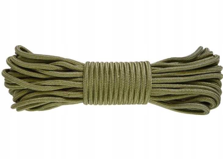 Turystyczna Linka Sznur Uniwersalna 15m / 3mm Oliv