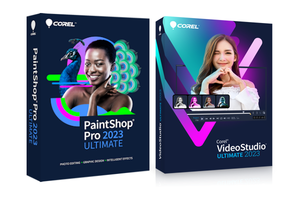 PaintShop® Pro 2023 Ultimate + VideoStudio® 2023 Ultimate bundle - lic. wiecz., elektr.