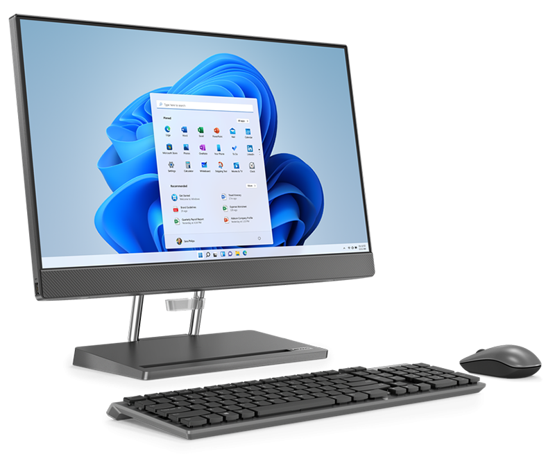 All in One Lenovo IdeaCentre AIO 5i 24IAH7 / F0GR007SMT / Intel i5-13 / 16GB / SSD 1TB / Intel Xe / FullHD / Win 11 / Szary