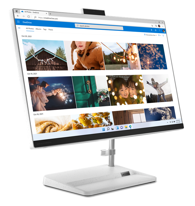 All in One Lenovo IdeaCentre AIO 3 24IAP7 / F0GH003UGE / Intel i3-12 / 16GB / SSD 512GB / Intel UHD / FullHD / Win 11 / Biały