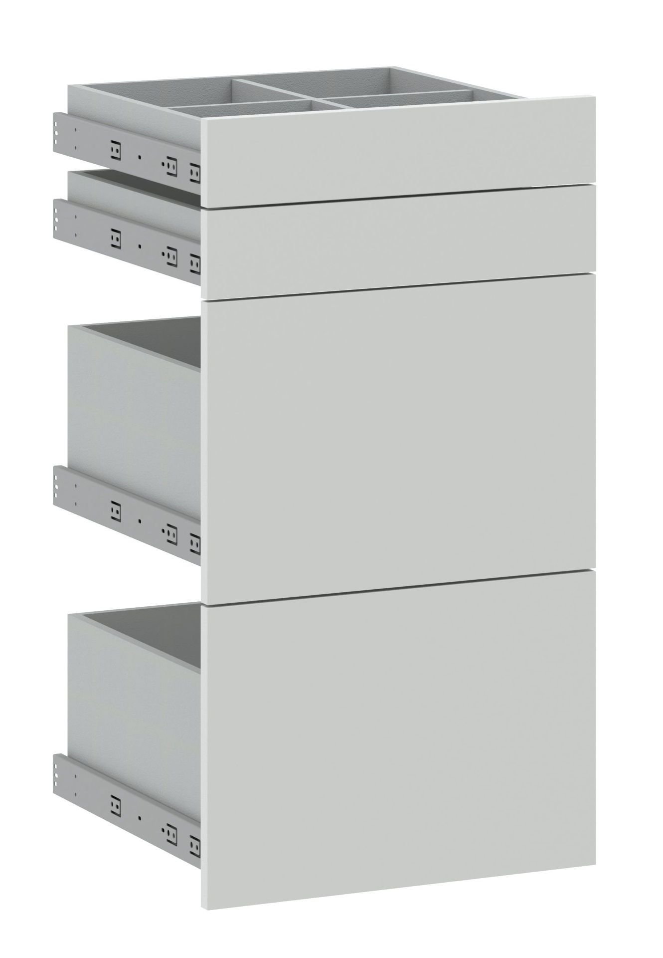 Szuflady Zewnętrzne Wysokie Vesti 1D Typ 87 Jasny Szary 5003058/Jssr