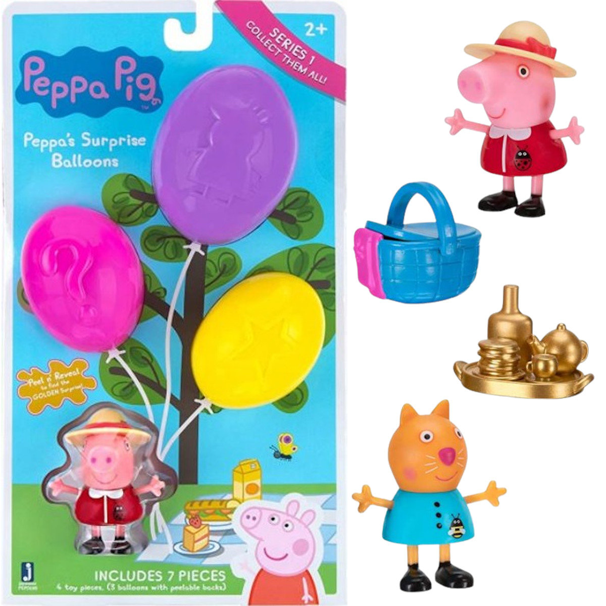 ŚWINKA PEPPA 2-PAK FIGURKI BALON NIESPODZIANKA