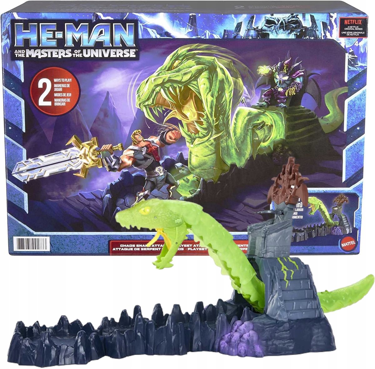 HE-MAN ZESTAW ATAKUJĄCY WĄŻ CHAOS SNAKE ATTACK