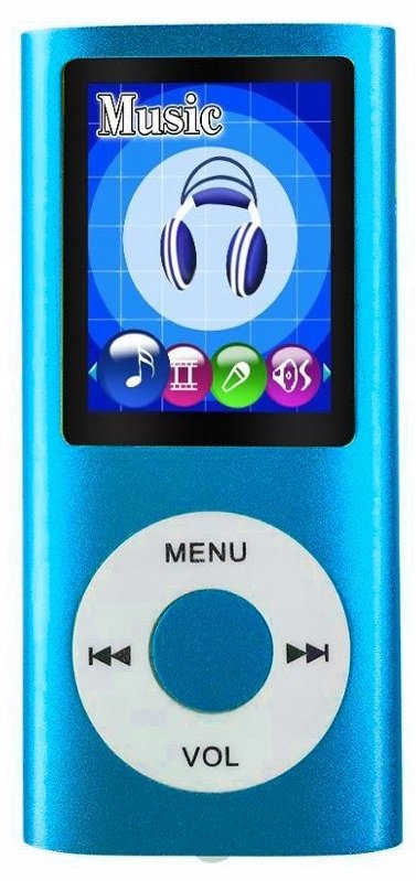 Odtwarzacz MP4 T838 8GB radio głośnik MP3 niebieski