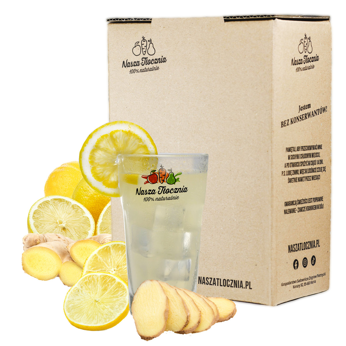 LEMONIADA Cytryna & Imbir Nasza Tłocznia 5L