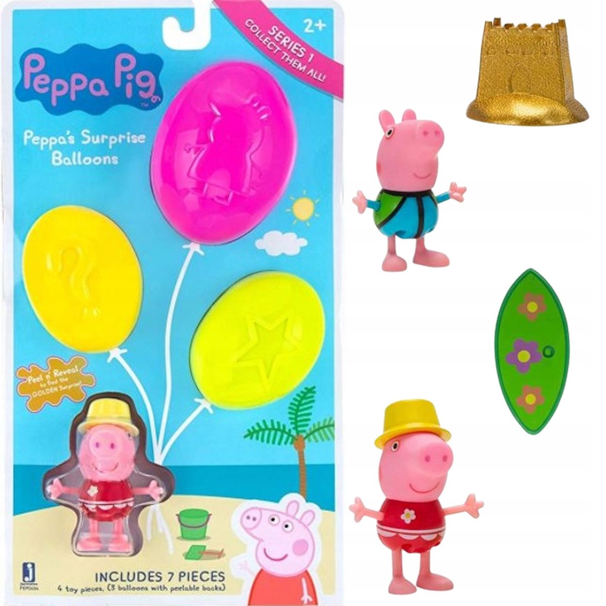 ŚWINKA PEPPA 2-PAK FIGURKI BALON NIESPODZIANKA