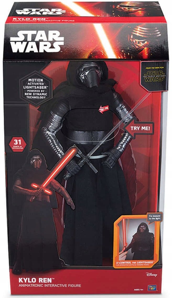 Duża Figurka Interaktywna Kylo Ren Gwiezdne Wojny Star Wars 43 cm