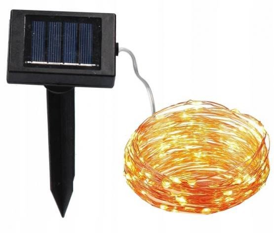 Łańcuch świetlny solarny 10x100 led 1,5 m