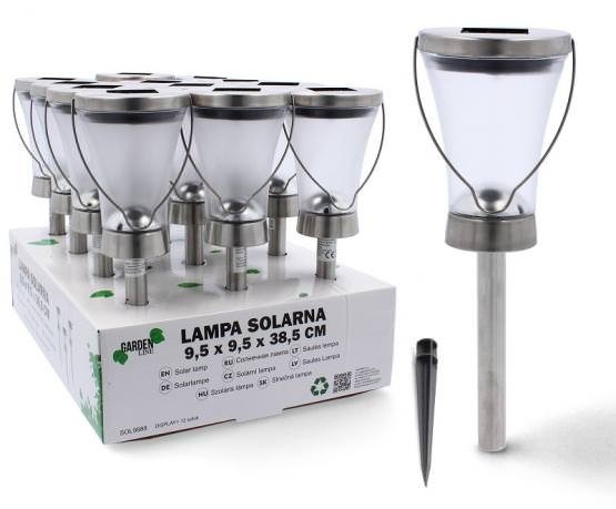 Lampa solarna ze stali nierdzewnej Garden Line