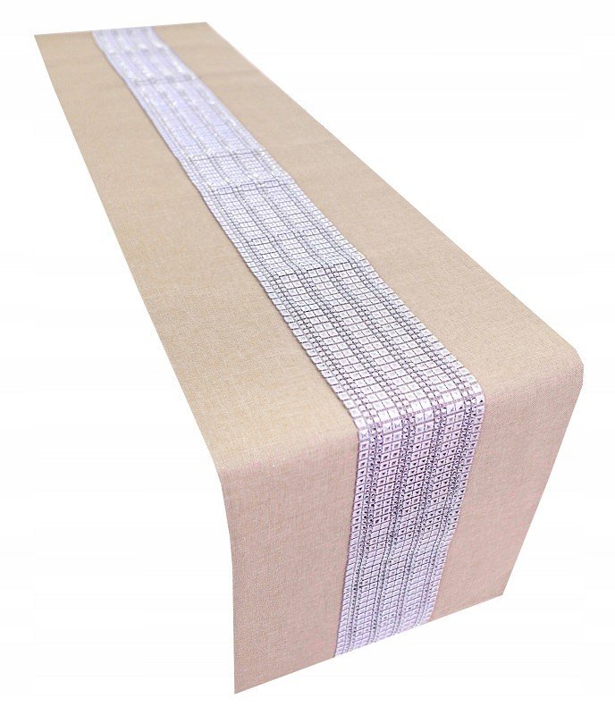Obrus bieżnik Oskar Złoty 33x140 cm