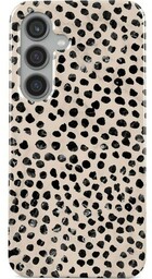 Burga Etui Almond Latte Tough do Galaxy S24, beżowy z czarnymi kropkami