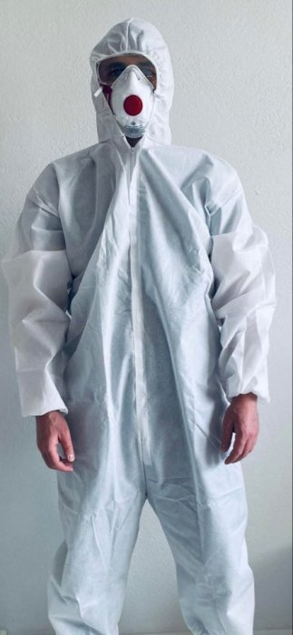 HEARTFELT Kombinezon izolacyjny XXL, 58 g/m², niesterylny, włóknina PE/PP