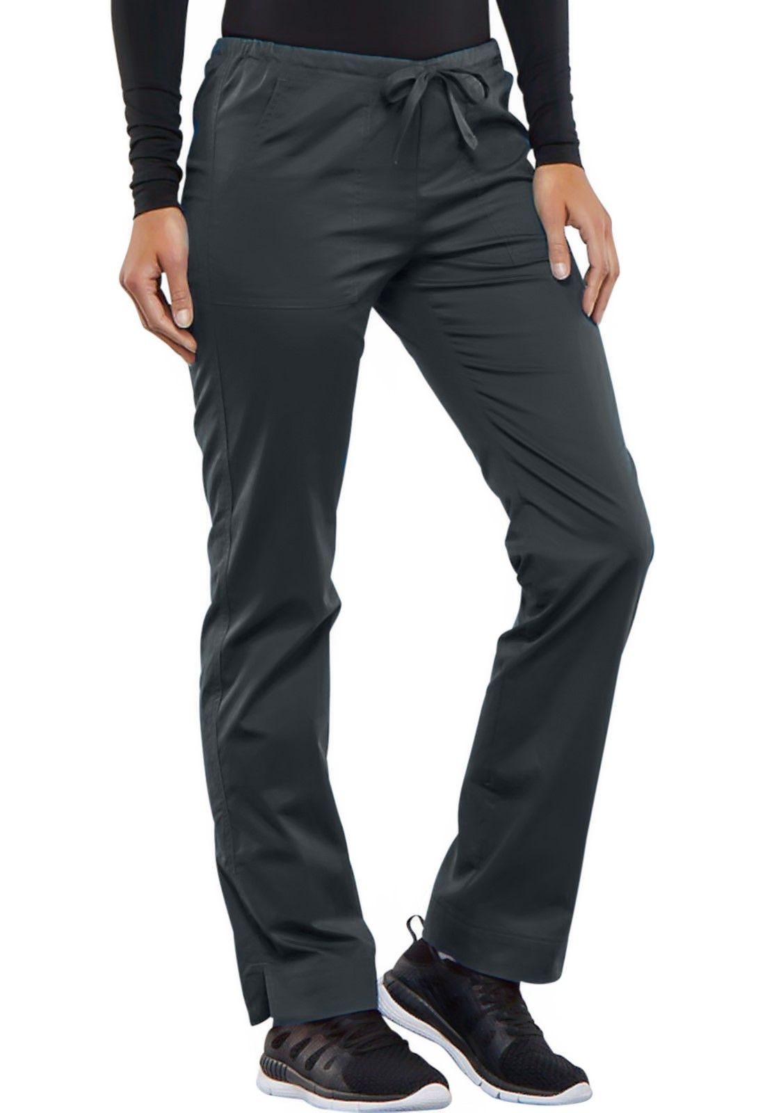 STELO ROZM. XXS Spodnie medyczne damskie Mid Rise Slim Drawstring, 4203/PWTW/XXS