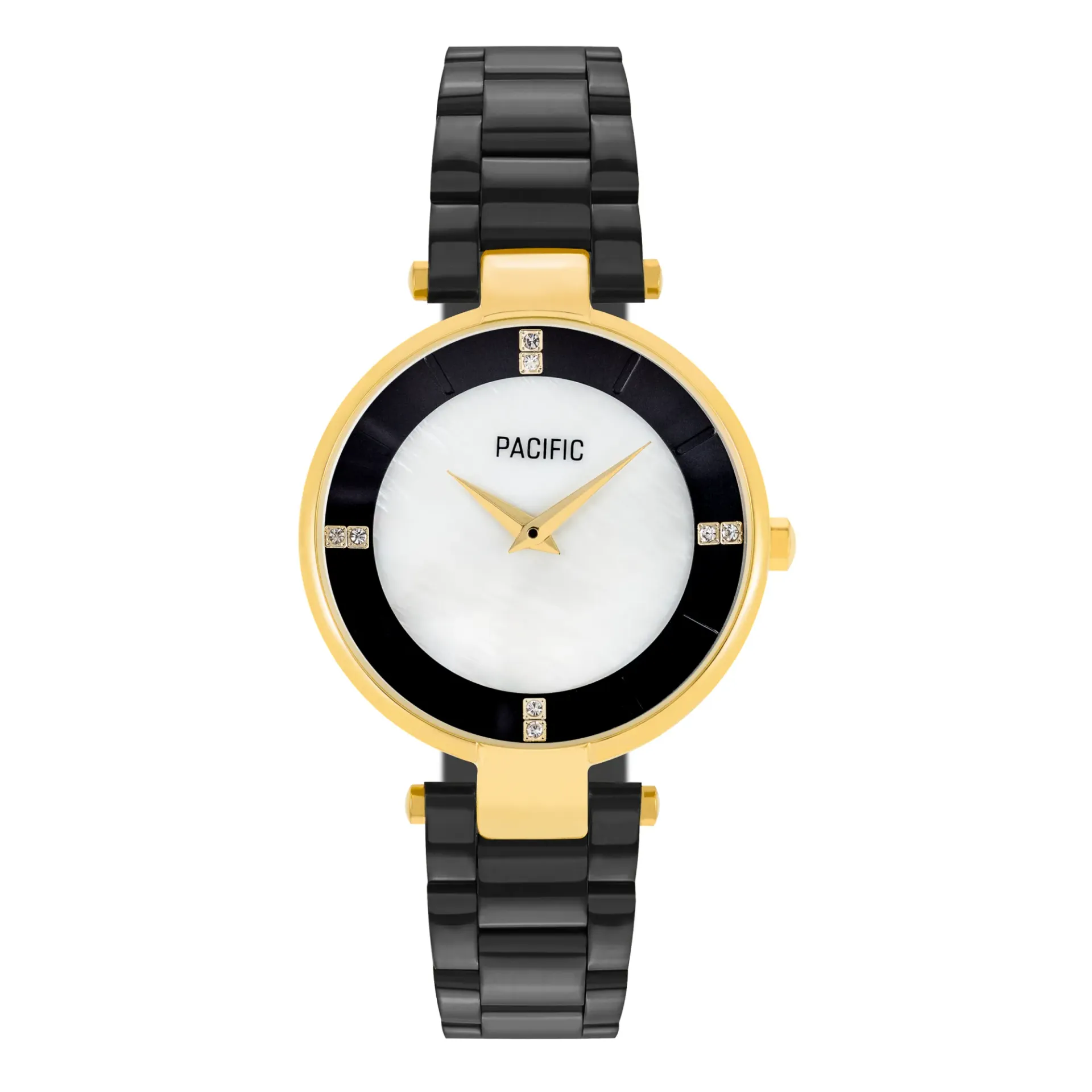 Czarno-złoty damski zegarek PACIFIC X6119-15