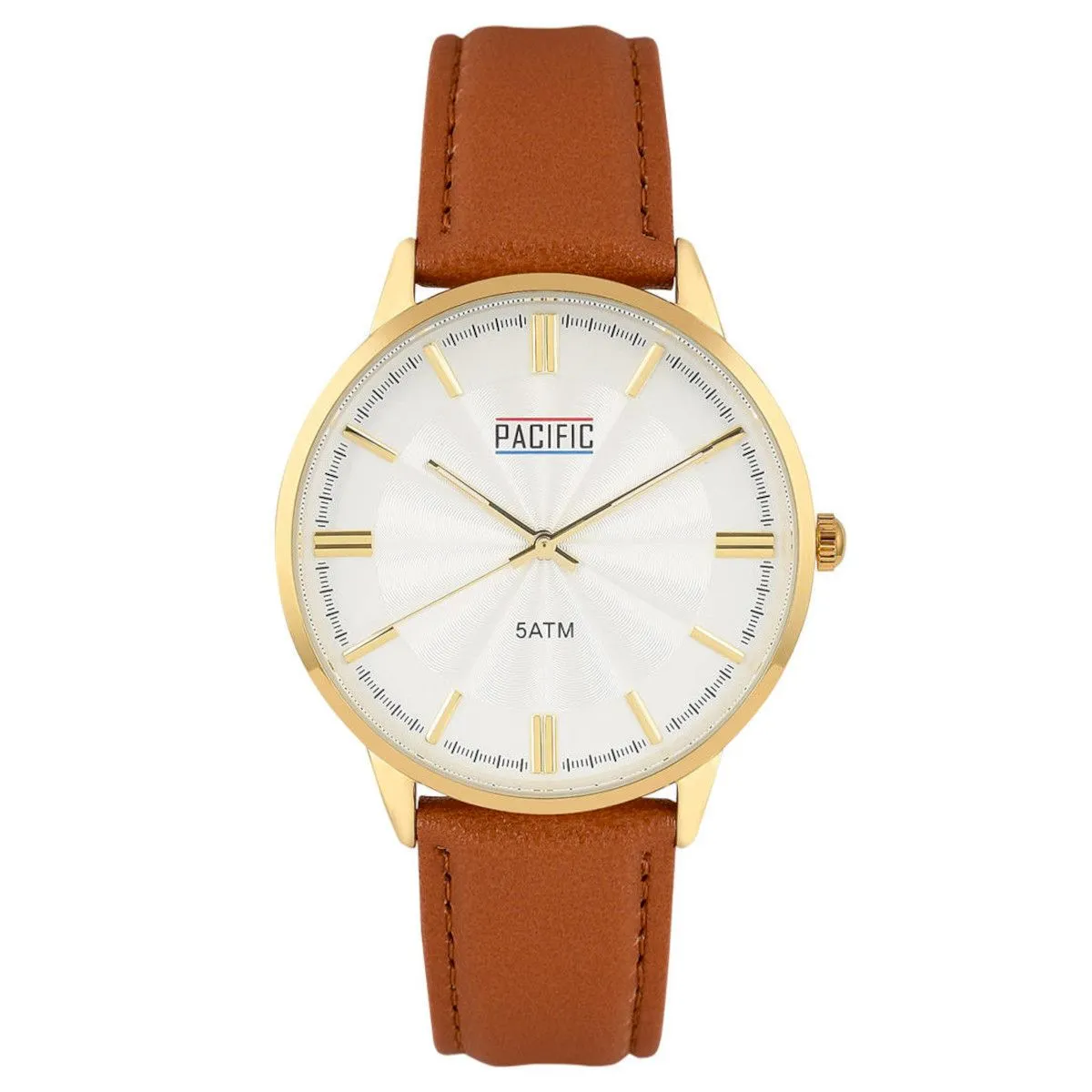Złoty męski zegarek z paskiem PACIFICX0060-09