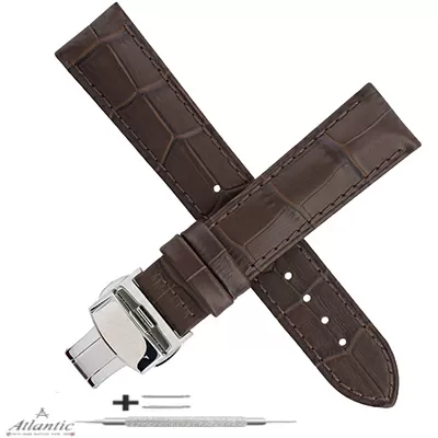 Pasek do zegarka Atlantic 22 mm brązowy