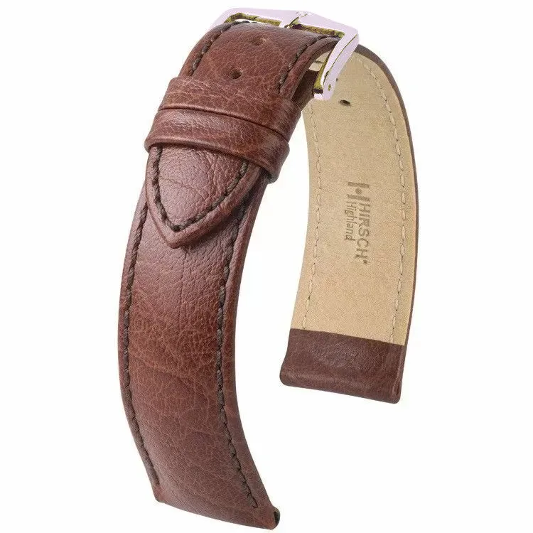 Brązowy pasek Skórzany HIRSCH 12 mm Highland 04302110-1-12 (M)  | OFICJALNY SKLEP |  • Zapłać później PayPo • GRATIS WYSYŁKA ZWROT DO 365DNI