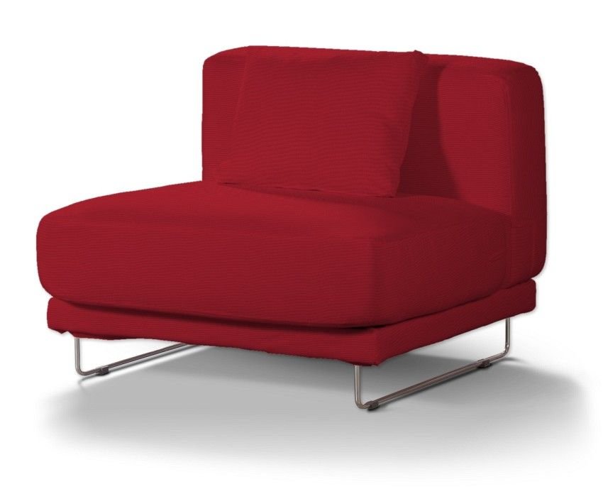 Pokrowiec na 1-osobową nierozkładaną sofę Tylösand DEKORIA Etna, czerwony