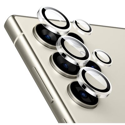 Crong Lens Ring - Szkło hartowane na obiektyw aparatu Samsung Galaxy S24 Ultra (przezroczysty)