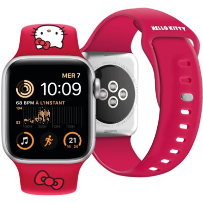 Hello Kitty Silicone Kitty Head Pasek do Apple Watch 38/40/41 mm czerwony