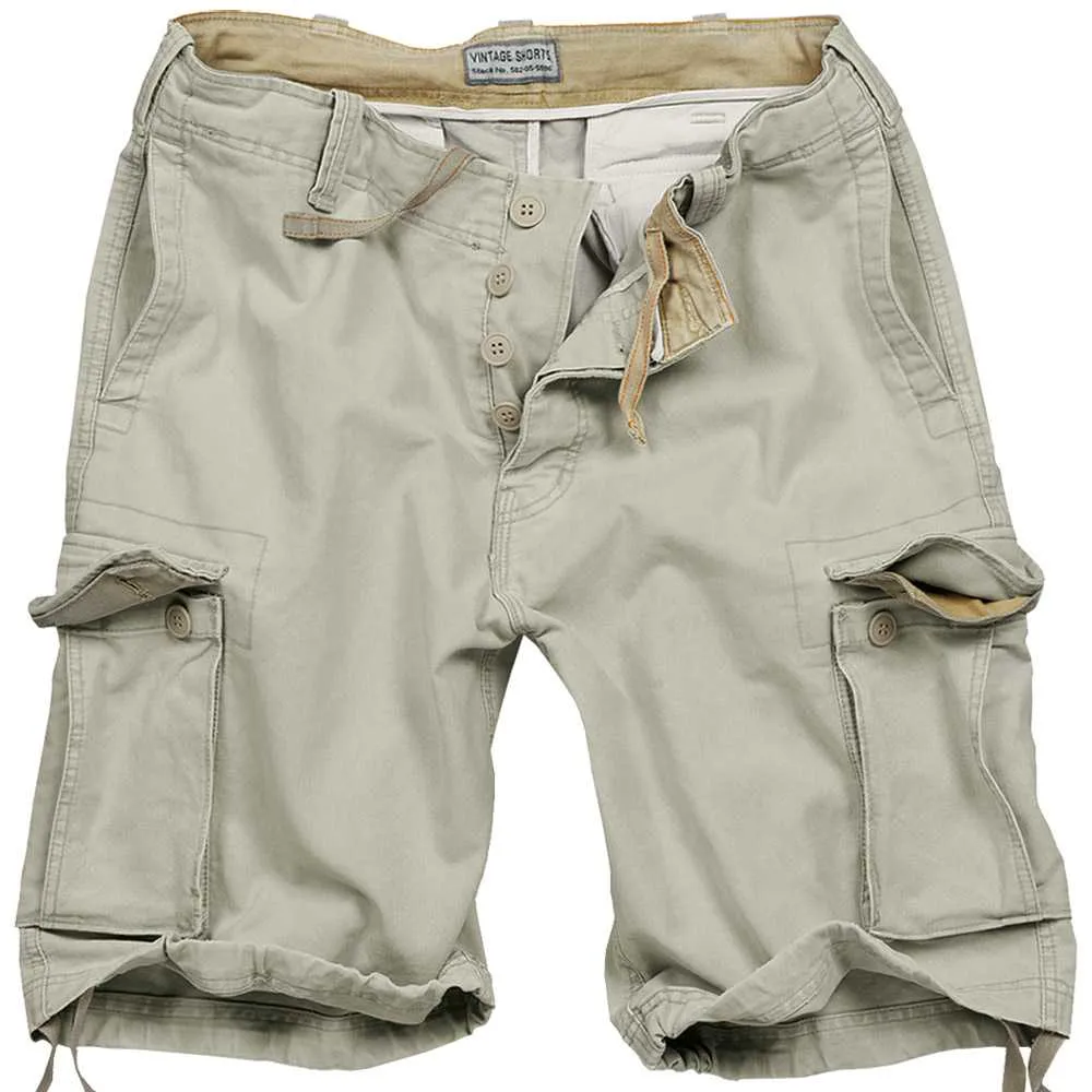 Szorty SURPLUS VINTAGE SHORTS WASHED - Beige