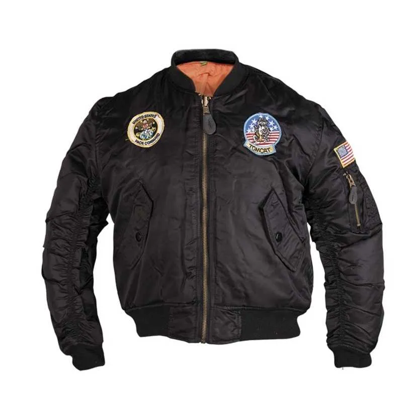 Kurtka Dziecięca Bombera Mil-Tec FLIGHT BLACK MA1