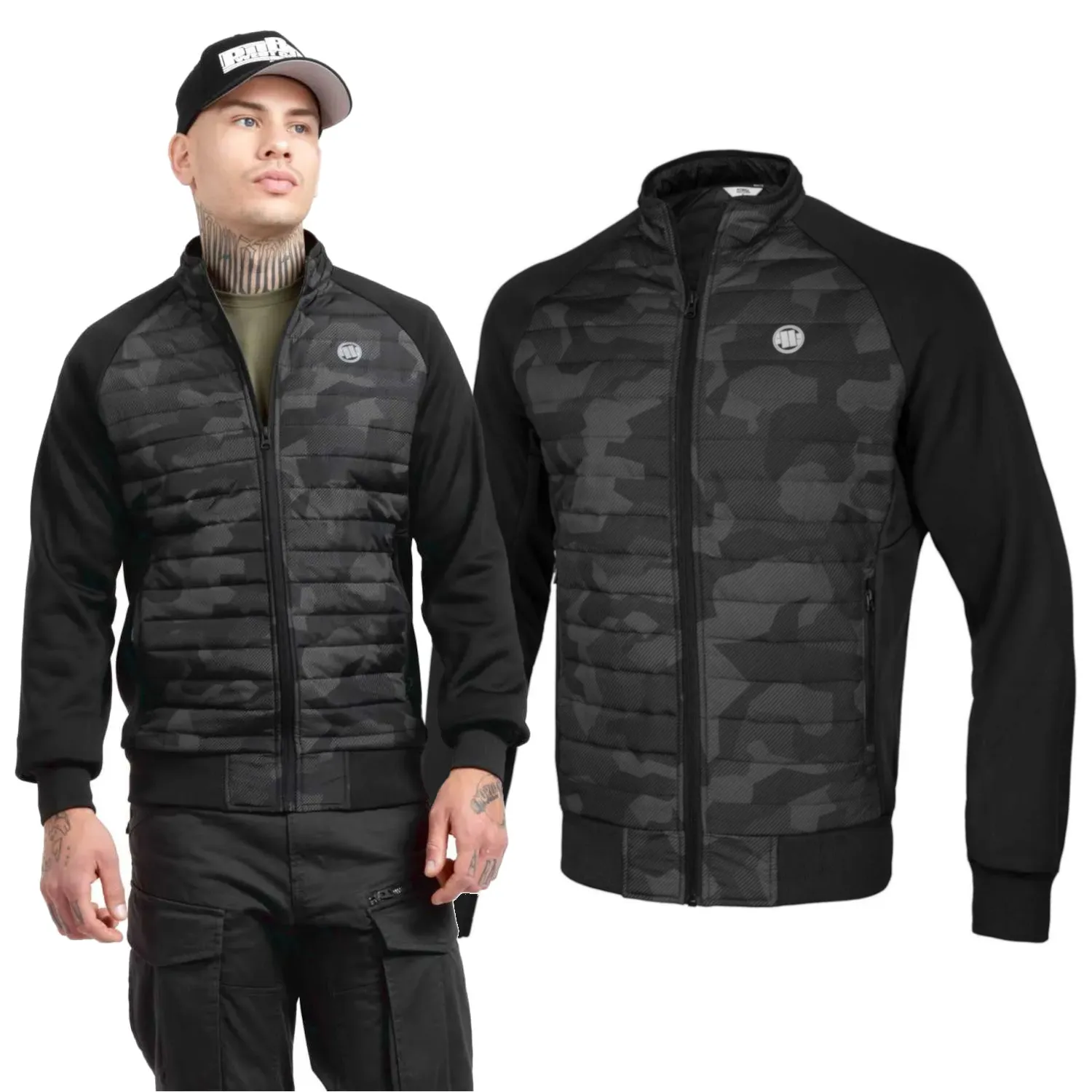 Kurtka wiosenna Pit Bull Pacific - Czarna/Camo