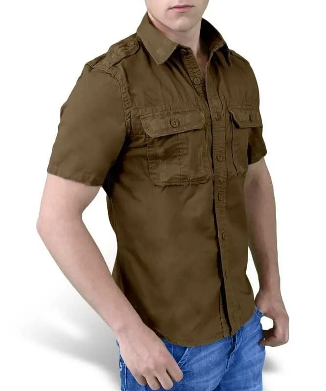 Koszula SURPLUS RAW VINTAGE SHIRT - Brown