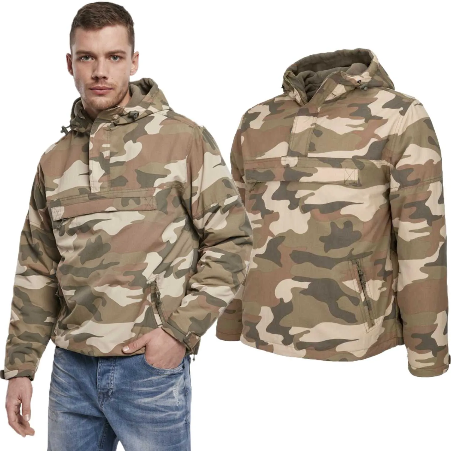 Kurtka BRANDIT Windbreaker Kangurka Light Woodland