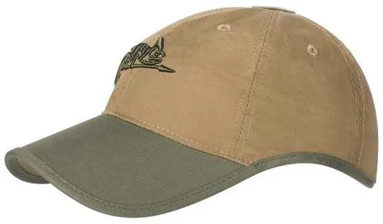 Czapka Helikon-Tex Logo Cap PolyCotton Ripstop - Coyote / Olive Green