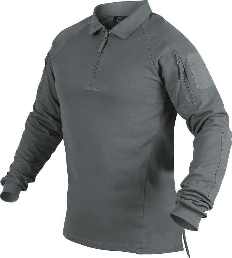 Koszulka Polo z długim rękawem Helikon-Tex RANGE - shadow grey