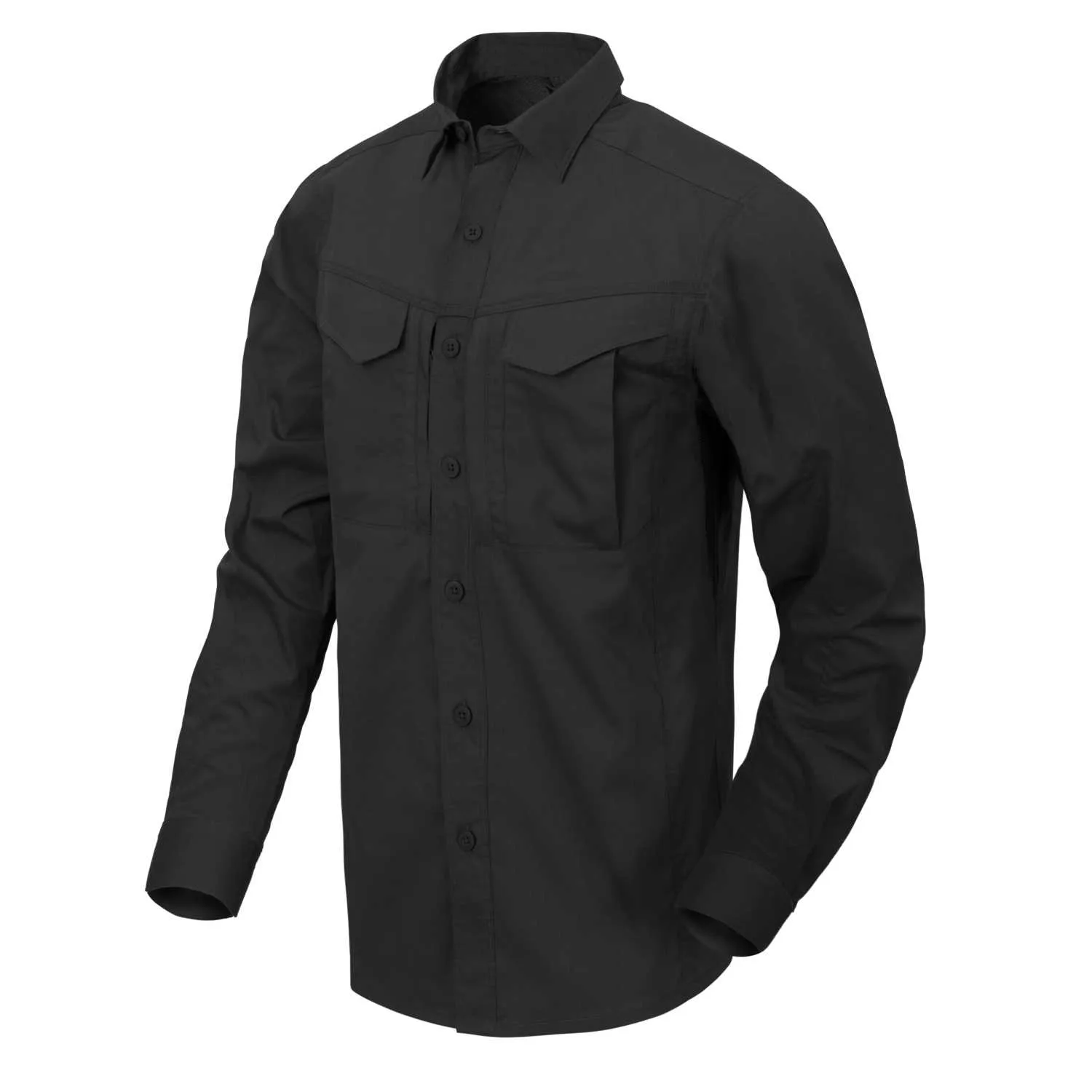 Koszula z długim rękawem Helikon-Tex Defender Mk2 - PolyCotton Ripstop - czarny
