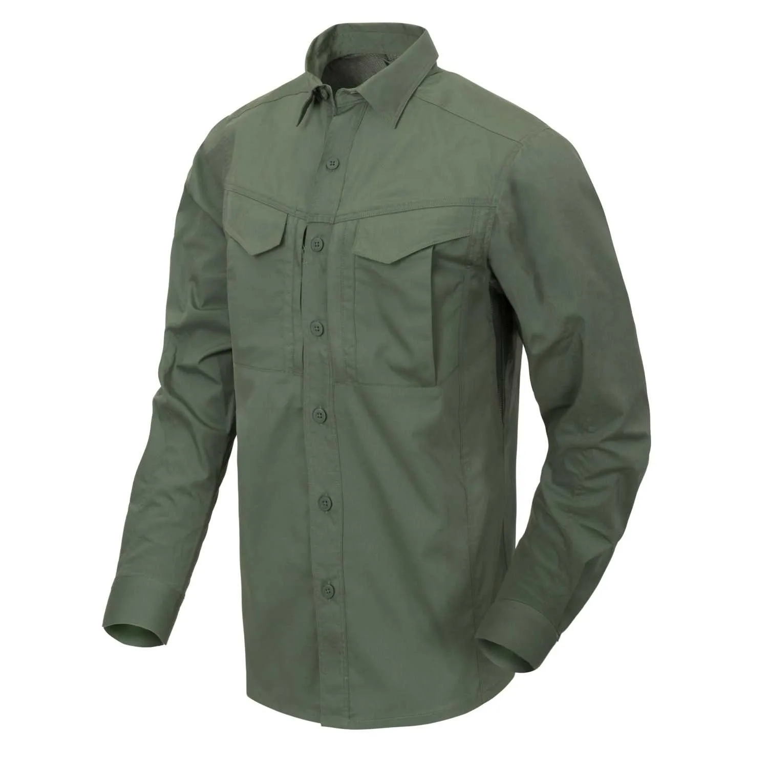 Koszula z długim rękawem Helikon-Tex Defender Mk2 - PolyCotton Ripstop - olive green
