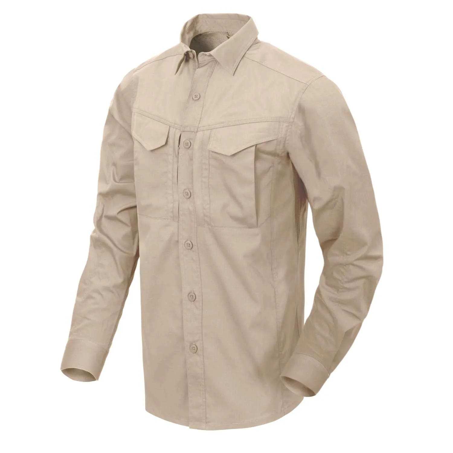 Koszula z długim rękawem Helikon-Tex Defender Mk2 - PolyCotton Ripstop - khaki