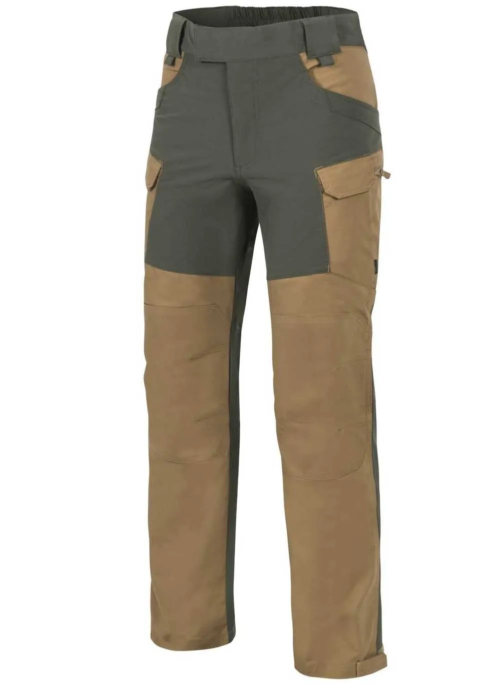 Spodnie Helikon-Tex Hybrid Outback Duracanvas - Coyote/Zielone